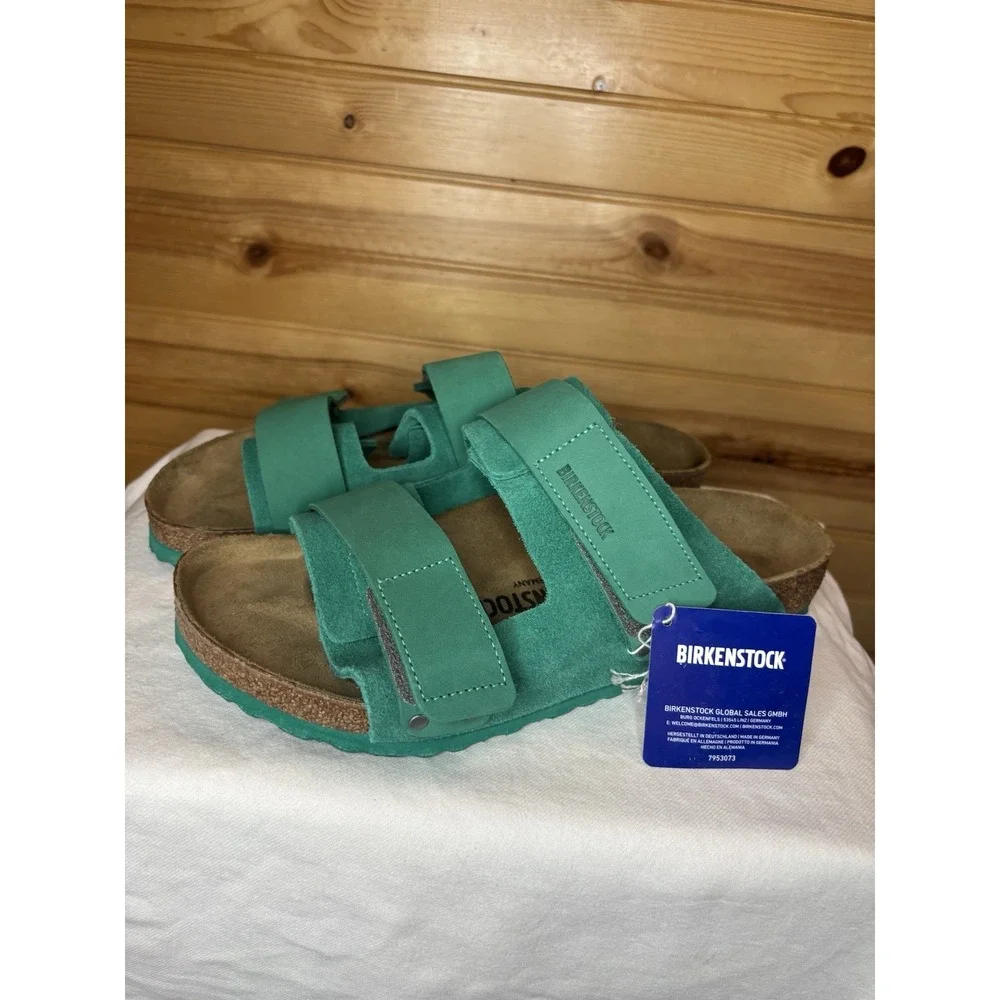 Birkenstock Uji Nubuck Suede Leather Sandal Green EU 43 US 10 (Mens) NWT $150
